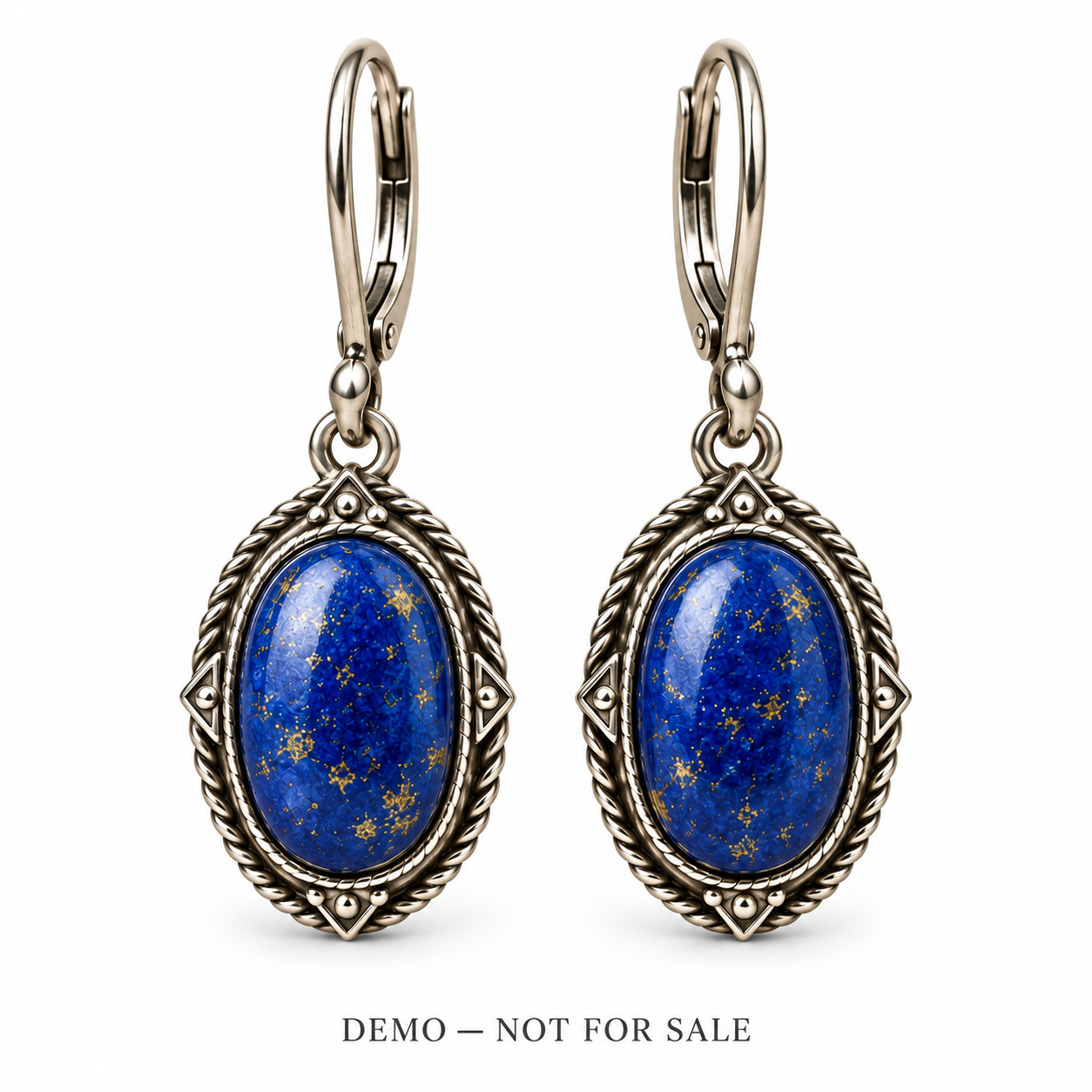 DEMO — Afghan Lapis-Style Earrings | Coming Soon
